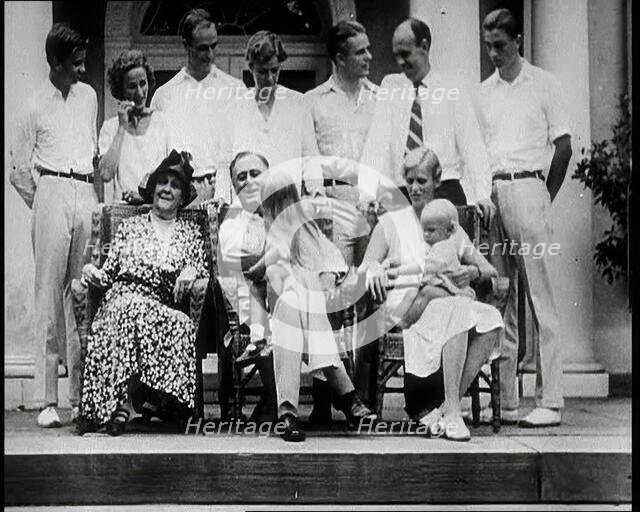 Franklin D Roosevelt, One of the Democratic Presidential Candidates, and Family, 1932. Creator: British Pathe Ltd.