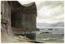 Fingal's Cave, Staffa, Outer Hebrides, Scotland. 1814 (1956). Artist: Unknown