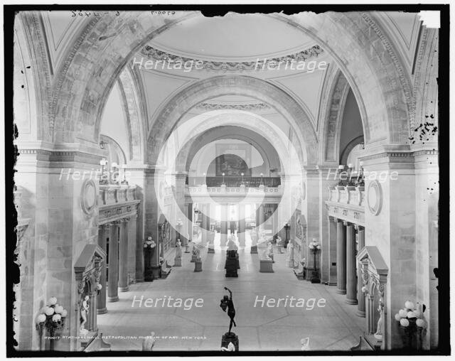 Statuary Hall, Metropolitan Museum of Art, New York, c1907. Creator: Unknown.