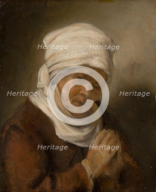 Praying Woman, c1630-1660s. Creator: Rembrandt Harmensz van Rijn.