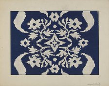 Coverlet Section, c. 1940. Creator: Margaret Linsley.