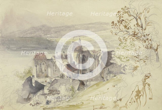 The Ruins of Säusenstein Monastery Church on the Danube. Creator: Rudolf von Alt.