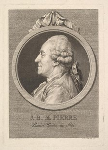 Portrait of Jean-Baptiste-Marie Pierre, 1775. Creator: Augustin de Saint-Aubin.