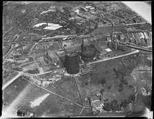 Hyde Gas Works and environs, Hyde, Greater Manchester, c1930s. Creator: Arthur William Hobart.