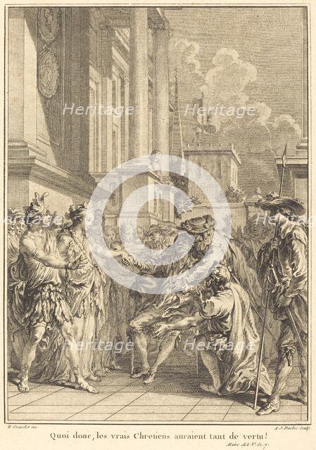 Quoi donc, les vrais Chretiens auraient tant de vertu!. Creator: Antoine Jean Duclos.
