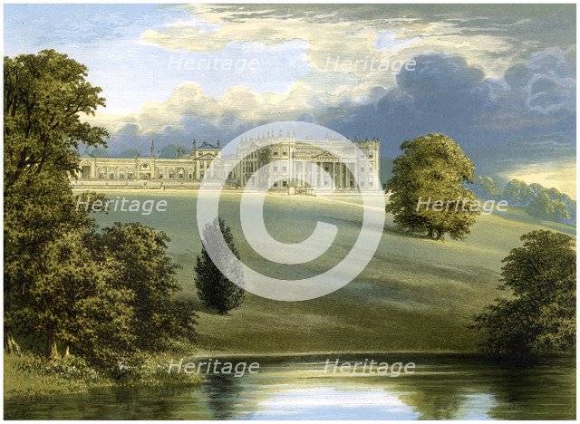 Bowood Park, Wiltshire, home of the Marquess of Lansdowne, c1880. Artist: Unknown