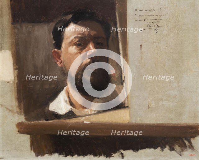 Self-portrait, 1897. Creator: Sorolla y Bastida; Joaquín (1863-1923).