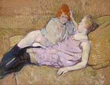 The Sofa, ca. 1894-96. Creator: Henri de Toulouse-Lautrec.