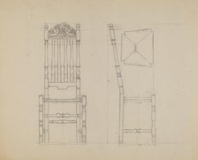 Chair, 1935/1942. Creator: Bernard Gussow.