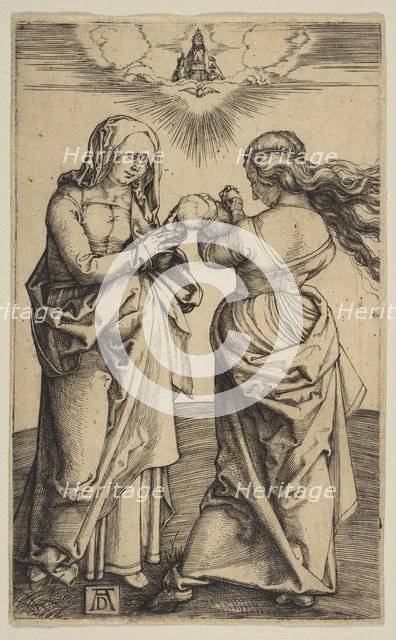 The Virgin and Child with the Infant Christ and Saint Anne, ca. 1500. Creator: Albrecht Durer.