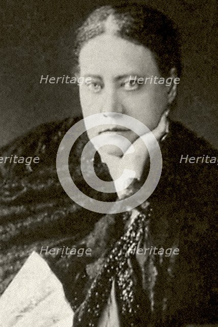 Author and founder of Theosophy Helena Blavatsky (1831-1891), 1860s.