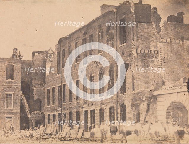 The Evacuation of Fort Sumter, April 1861, April 1861. Creator: J. M. Osborn.