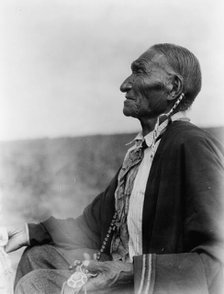 A Cheyenne Peyote leader, c1927. Creator: Edward Sheriff Curtis.