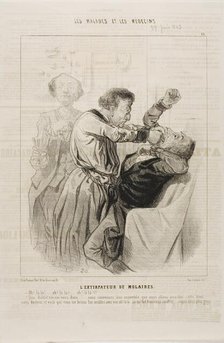 The Tooth Puller (plate 15), 1843. Creator: Charles Emile Jacque.