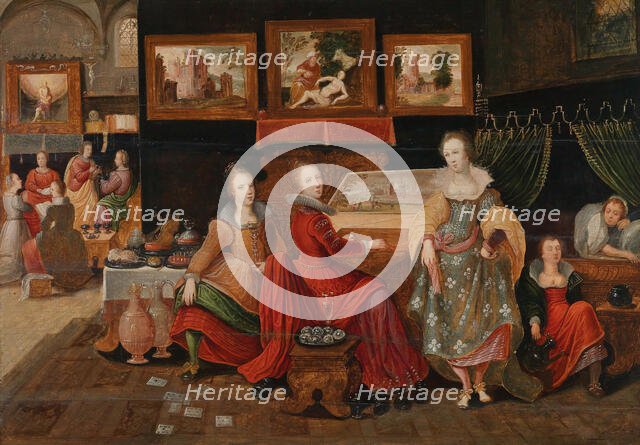 The Parable of the Wise and Foolish Virgins. Creator: Lisaert, Pieter, (IV) (1595-1629/30).