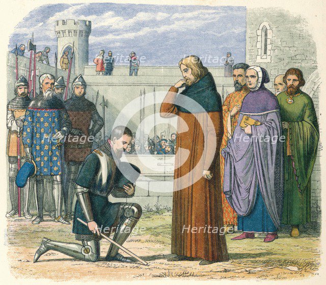 'Meeting of Richard and Henry', 1399 (1864). Creator: James William Edmund Doyle.