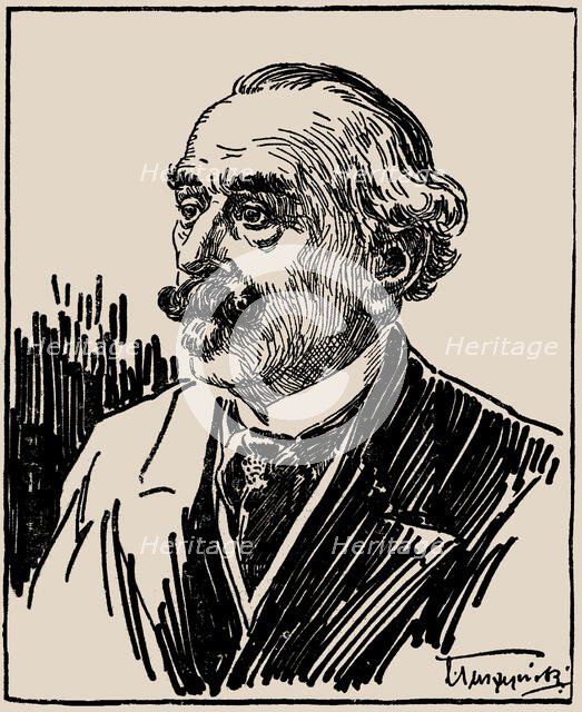 Portrait of the conductor and composer Carl Wilhelm Drescher (1850-1925). Creator: Tuszynski, Ladislaus (1876-1943).