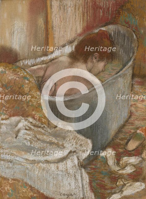 The Bath (Woman in her Bathtub), c1886. Creator: Degas, Edgar (1834-1917).