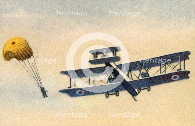 Parachute jump, c1919, (1932). Creator: Unknown.