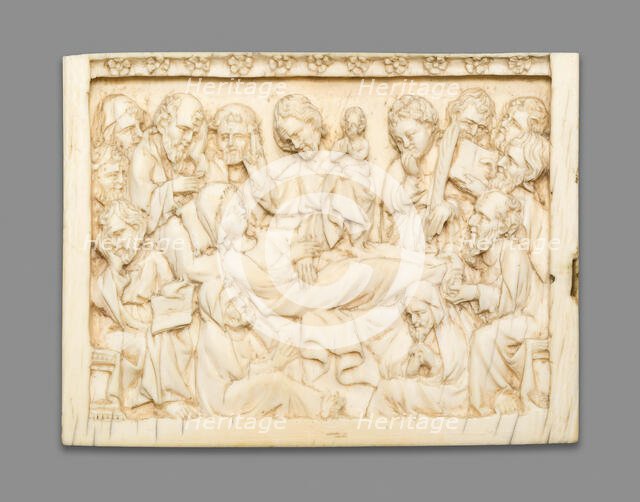 Diptych Fragment: The Death of the Virgin, 1375/1400. Creator: Master of Kremsmunster.