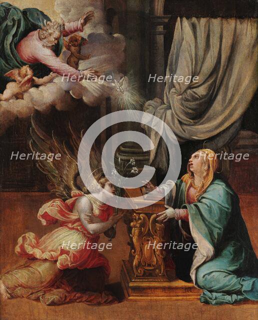The Annunciation, c1545. Creator: Rubiales, Pedro de (c. 1511-c. 1560).