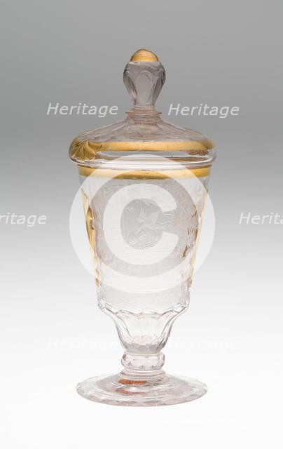 Wine Glass and Cover, Schleswig, c. 1740. Creator: Unknown.