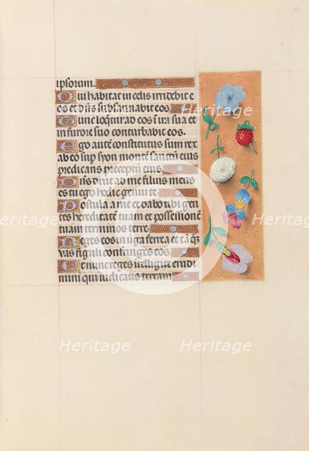 Hours of Queen Isabella the Catholic, Queen of Spain: Fol. 53r, c. 1500. Creator: Master of the First Prayerbook of Maximillian (Flemish, c. 1444-1519); Associates, and.