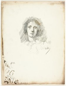 Portrait Head, c. 1894. Creator: Theodore Roussel.