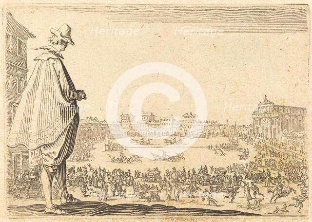 Piazza Santa Maria Novella, Florence, c. 1622. Creator: Jacques Callot.