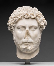 Portrait Head of Emperor Hadrian, 130-138. Creator: Unknown.