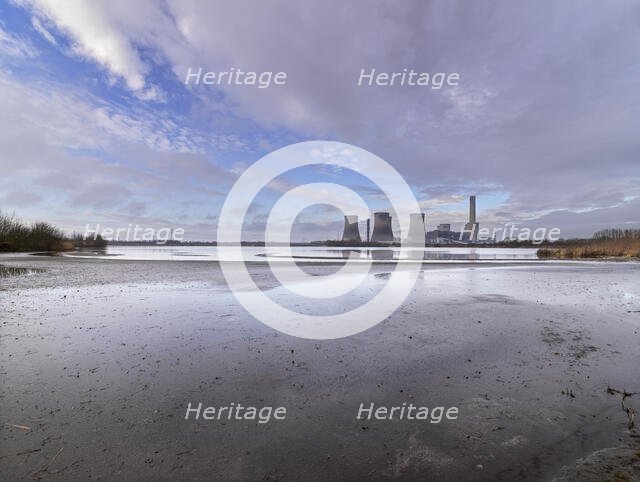 Fiddler's Ferry Power Station, Cuerdley, Warrington, 2021. Creator: James O Davies.