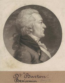 Benjamin Smith Barton, 1802. Creator: Charles Balthazar Julien Févret de Saint-Mémin.