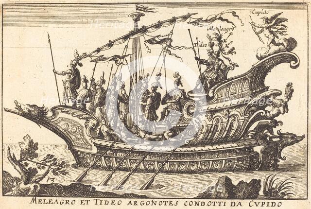 Meleagro et Tideo Argonotes condotti da Cupido. Creator: Balthasar Moncornet.