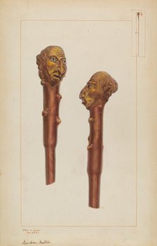 Walking Stick, c. 1937. Creator: Edward L Loper.