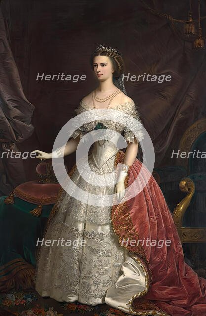 Empress Elizabeth, 1869. Creator: Franz Russ the Younger.