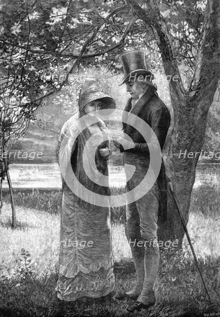 Her First Offer, by E. F. Brewtnall, 1881. Creator: W. I. Mosses.