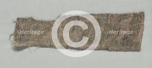 Three Fragments of Italian Gothic Silk, 1350-1399. Creator: Unknown.