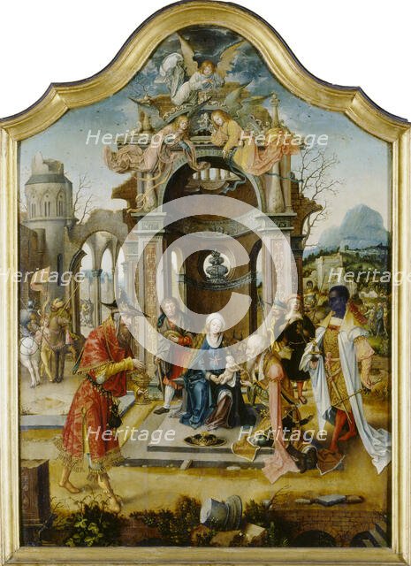 The Adoration of the Magi, 1516-1519. Creator: Master of the Von Groote Adoration.