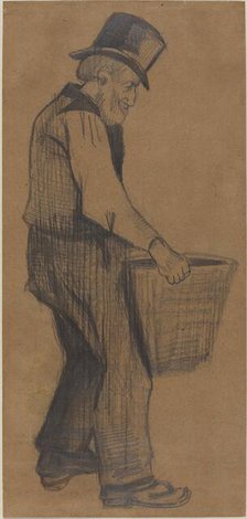 Old Man Carrying a Bucket, 1882. Creator: Vincent van Gogh.