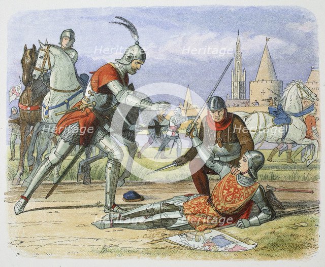Capture of Joan of Arc, Compiegne, France, 1430 (1864). Artist: James William Edmund Doyle