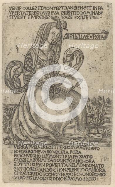 European Sibyl, early 15th century. Creator: Unknown.