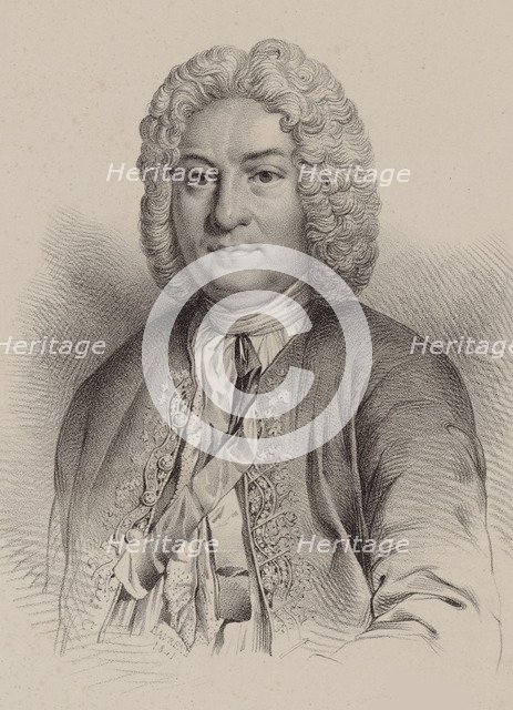 Portrait of the composer François Couperin (1668-1733).