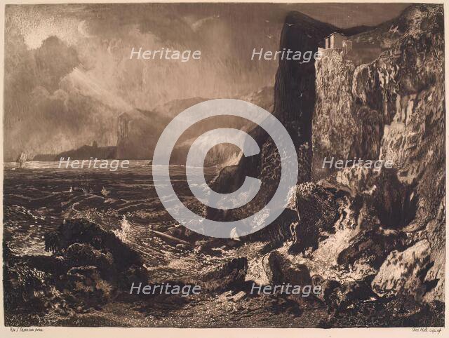 The Fortress of Fast Castle, (c1820s), c1889. Creator: William Brassey Hole.