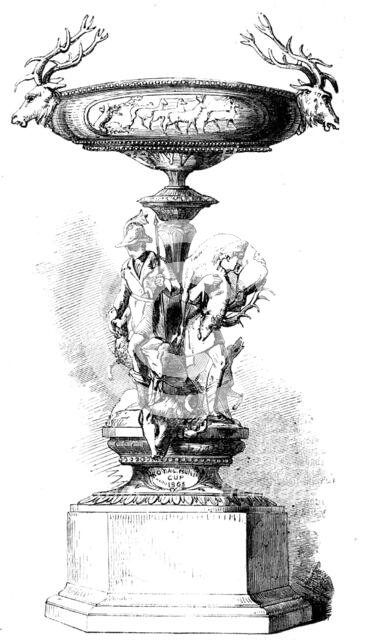 The Ascot Race Plate: the Royal Hunt Cup - Death of the Boar, the Buck, and the Fox, 1856.  Creator: Unknown.