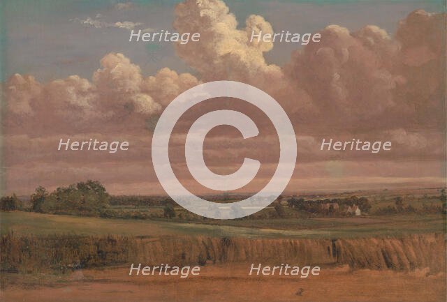 Landscape with Wheatfield, ca. 1850s. Creator: Lionel Constable.