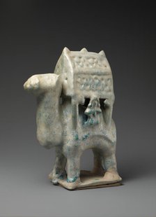 Figurine in the Form of a Camel Carrying a Palanquin and Two Riders, 12th-early 13th century. Creator: Unknown.