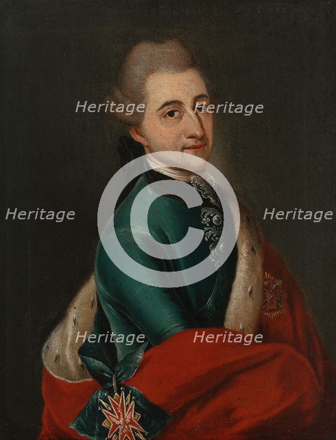 Portrait of Stanislaw II August Poniatowski, King and Grand Duke of the Polish-Lithuanian Commonweal Artist: Molitor, Franz Ignaz (1731-1794)