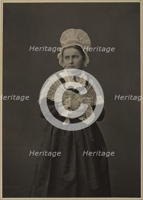 Woman in Lorraine Dress, c. 1860s-70s. Creator: Adolphe Braun (French, 1812-1877).