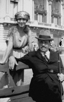 Sergei Diaghilev and Olga Khokhlova, 1928.
