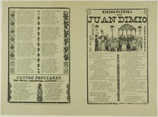 Corrido of Juan Dimio, 1913. Creator: José Guadalupe Posada.